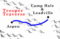 Trooper Traverse overview map, Colorado.