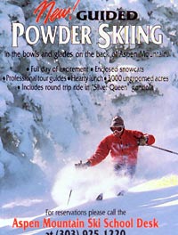 During the 1980’s, Lou had a brief stint as an un-paid ski model for Micheal Kennedy, in return for lift rides. That’s him in dubious distinction on the Aspen ski resorts brochure.