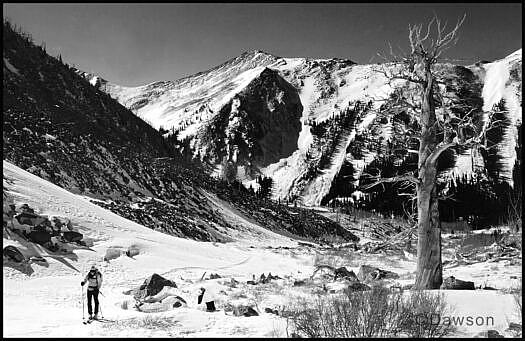 Lisa Dawson on Mount Tabeguache, Colorado.