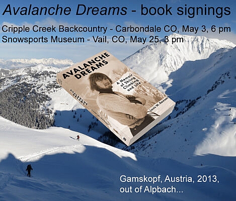 Book signings, Avalanche Dreams